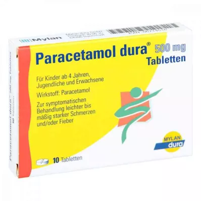 PARACETAMOL dura 500 mg comprimidos, 10 uds PARACETAMOL dura 500 mg comprimidos, 10 uds