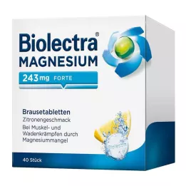 BIOLECTRA Magnesio 243 mg forte Limón Br. tbl, 40 uds