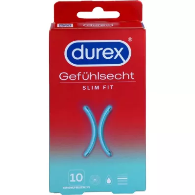 DUREX Preservativos Sensitive Slim Fit, 10 unidades