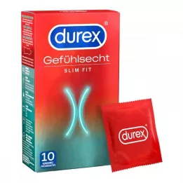 DUREX Preservativos Sensitive Slim Fit, 10 unidades