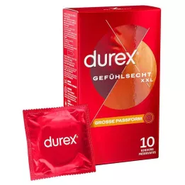 DUREX Preservativos sensibles extra grandes, 10 unidades