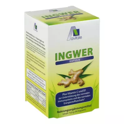 INGWER 500 mg cápsulas+vitamina B1+C, 90 uds
