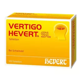 VERTIGO HEVERT SL Comprimidos, 100 uds