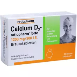 CALCIUM D3-ratiopharm forte comprimidos efervescentes, 20 uds