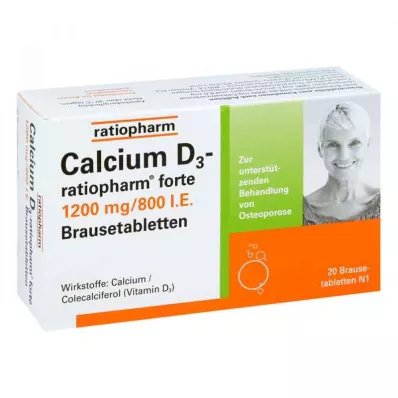 CALCIUM D3-ratiopharm forte comprimidos efervescentes, 20 uds