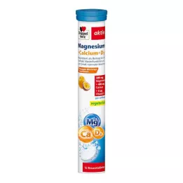 DOPPELHERZ Magnesio+Calcio+D3 Comprimidos efervescentes, 15 uds