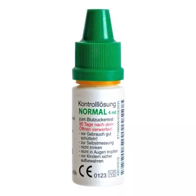 Solución de control Gluco Test Plus normal, 4 ml