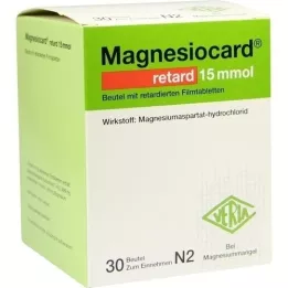 MAGNESIOCARD retard 15 mmol bolsita c.ret.filmtabl., 30 uds