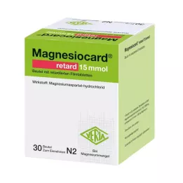 MAGNESIOCARD retard 15 mmol bolsita c.ret.filmtabl., 30 uds