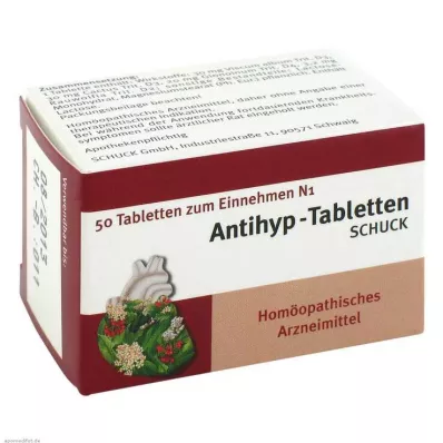 ANTIHYP Pastillas Schuck, 50 unidades