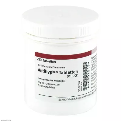 ANTIHYP Pastillas Schuck, 250 uds