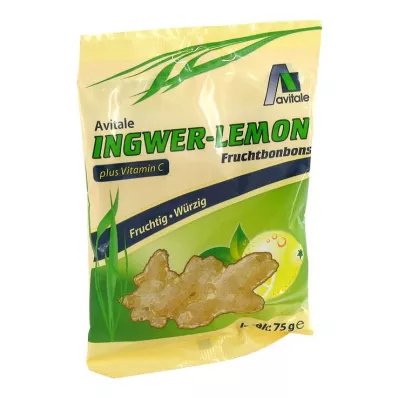 INGWER LEMON Caramelos+Vitamina C, 75 g