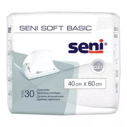 SENI Almohadilla protectora de cama Soft Basic 40x60 cm, 30 uds