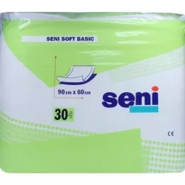 SENI Almohadilla protectora de cama Soft Basic 60x90 cm, 30 uds