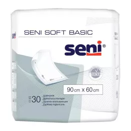 SENI Almohadilla protectora de cama Soft Basic 60x90 cm, 30 uds