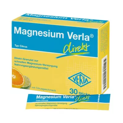 MAGNESIUM VERLA gránulos directos cítricos, 30 uds