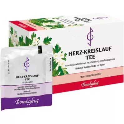 HERZ KREISLAUF Bolsa de filtro para té, 20X1,5 g