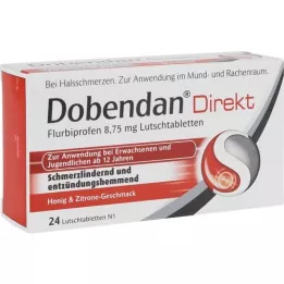 DOBENDAN Flurbiprofeno directo 8,75 mg pastilla para chupar, 24 uds