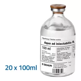 AQUA AD injectabilia solución inyectable, 20X100 ml