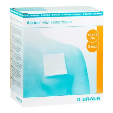 Compresas de gasa Askina 10x10, 25x2 piezas