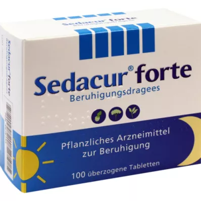 SEDACUR pastillas sedantes forte, 100 uds