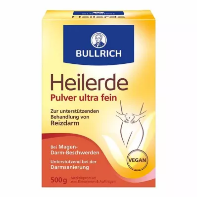Arcilla curativa en polvo Bullrich ultrafina para tomar y aplicar, 500 g