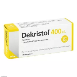 DEKRISTOL 400 pastillas I.E., 100 unidades