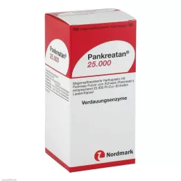 PANKREATAN 25.000 cápsulas duras con recubrimiento entérico, 100 unidades