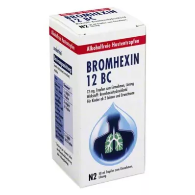 BROMHEXIN 12 BC gotas, 50 ml