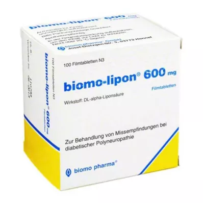 BIOMO-lipon 600 mg comprimidos recubiertos con película, 100 uds