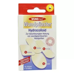 WUNDPFLASTER Hidrocoloide 4 tamaños, 10 piezas