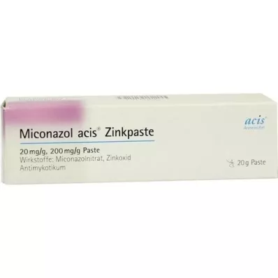 MICONAZOL pasta de zinc acis, 20 g