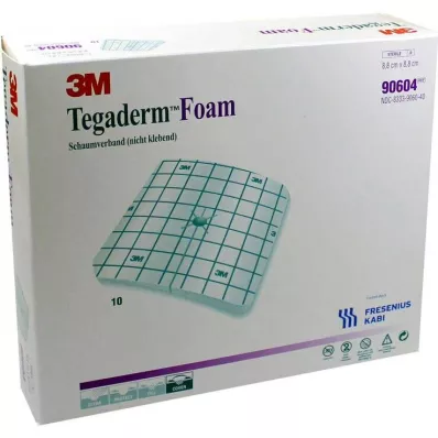 Espuma Tegaderm FK 8,8x8,8 cm 90604, 10 piezas