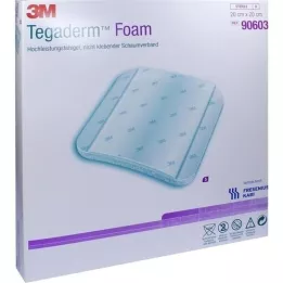 TEGADERM apósito de espuma FK 20x20 cm 90603, 5 uds