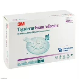 TEGADERM Espuma adhesiva 6,9x7,6 cm oval 90614, 10 uds