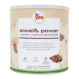 FOR YOU polvo de chocolate protein power, 750 g