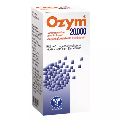 OZYM 20.000 cápsulas duras con recubrimiento entérico, 100 uds OZYM 20.000 cápsulas duras con recubrimiento entérico, 100 uds