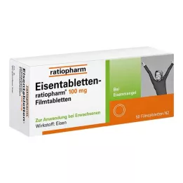 EISENTABLETTEN-ratiopharm 100 mg comprimidos recubiertos con película, 50 uds