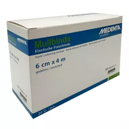 MULLBINDEN elast.6 cmx4 m, 20 uds