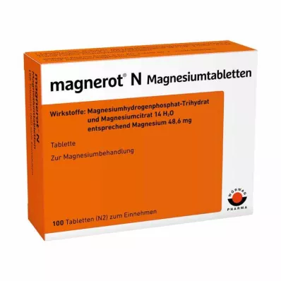 MAGNEROT N Comprimidos de magnesio, 100 uds