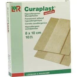 CURAPLAST Apósito sensible 8x10 cm 1 m, 10 uds