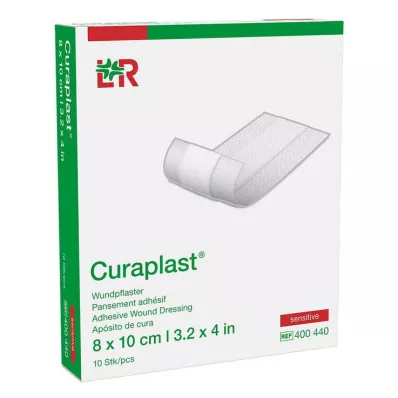Curaplast vendaje para heridas sensibles 8x10 cm, 10 st