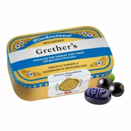 GRETHERS Grosella negra plateada zf.Past.tin, 110 g