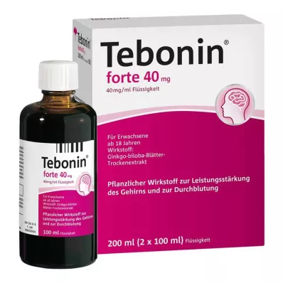 TEBONIN forte 40 mg solución, 2X100 ml TEBONIN forte 40 mg solución, 2X100 ml