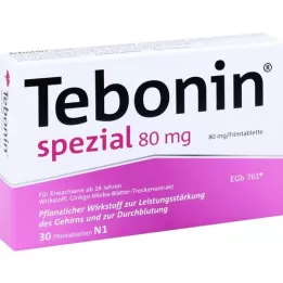 TEBONIN comprimidos recubiertos especiales de 80 mg, 30 unidades