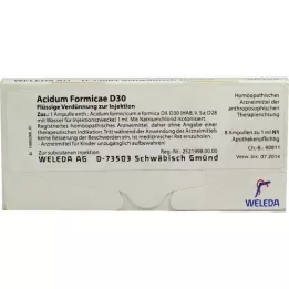 ACIDUM FORMICAE D 30 ampollas, 8 uds