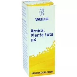 ARNICA PLANTA tota D 6 glóbulos, 10 g