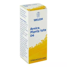 ARNICA PLANTA tota D 6 glóbulos, 10 g