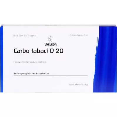 CARBO TABACI D 20 ampollas, 8 uds