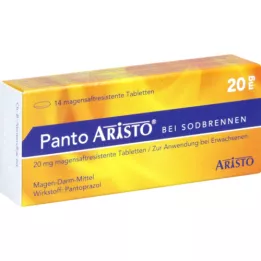 PANTO Aristo para la acidez de estómago 20 mg comprimidos con cubierta entérica, 14 uds